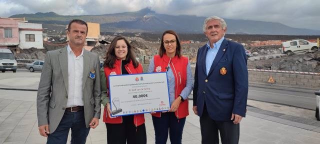 El golf español recauda 40.000 euros en apoyo a las familias afectadas por la erupción del volcán Cumbre Vieja