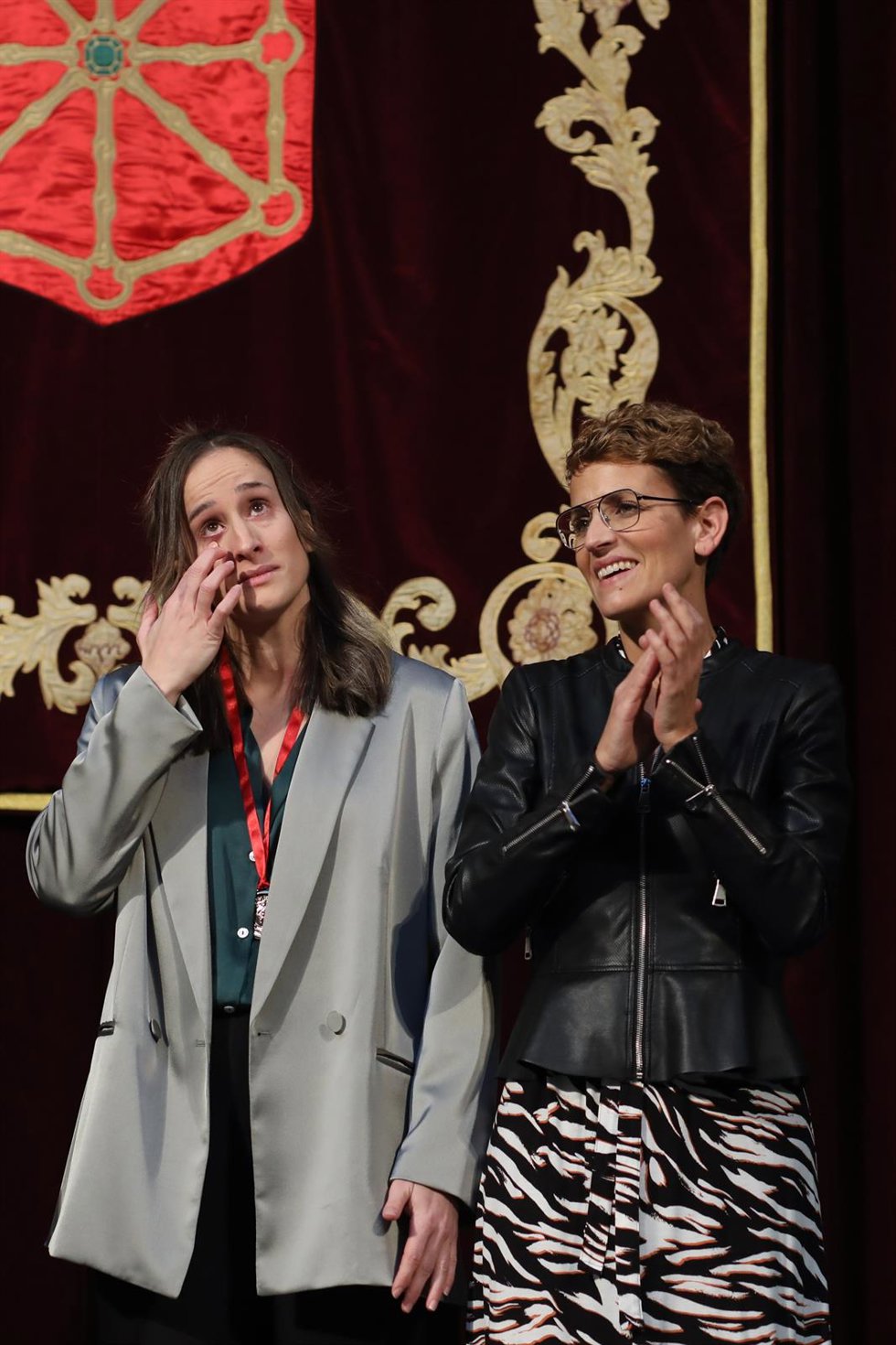 La presidenta Chivite junto a Nerea Pena