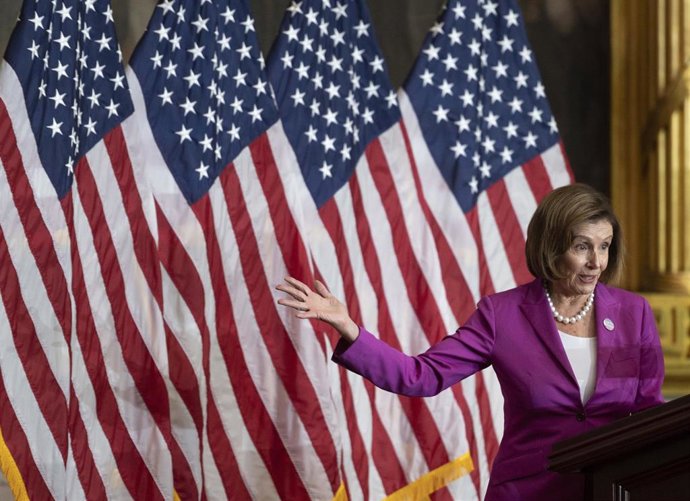 La presidenta de la Cámara de Representantes, Nancy Pelosi
