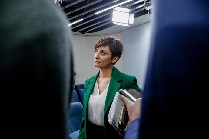 La ministra Portavoz, Isabel Rodríguez, 