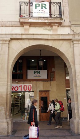 Archivo - Sede del PR en Logroño