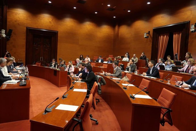 La consellera Gemma Ubasart en la Comissió de Justícia del Parlament