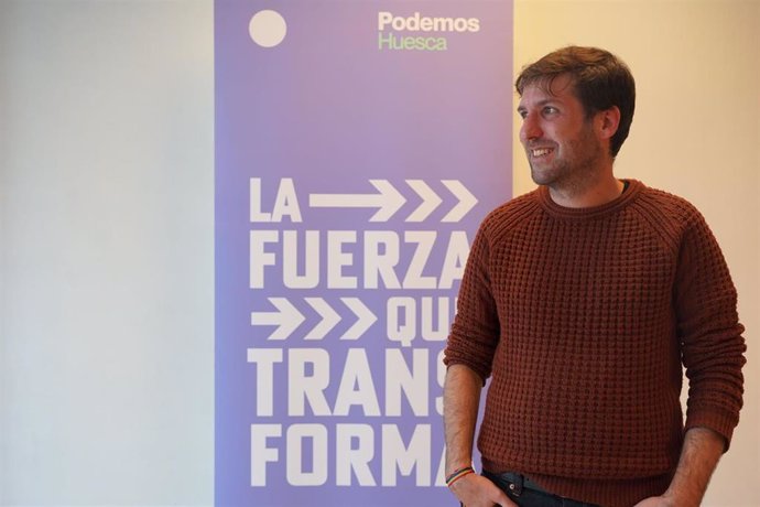 El concejal de Podemos en Huesca, Guillermo Boix.