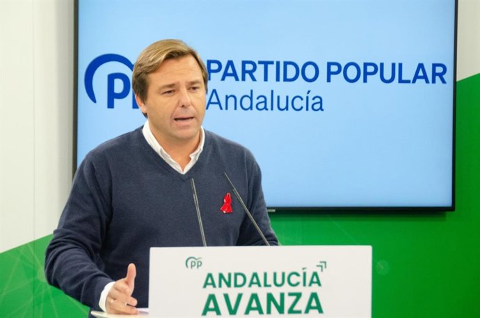 El secretario general del PP-A, Antonio Repullo, este jueves