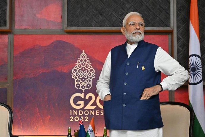 Narendra Modi, primer ministro de India, en la reunión de lídere del G20 en Indonesia