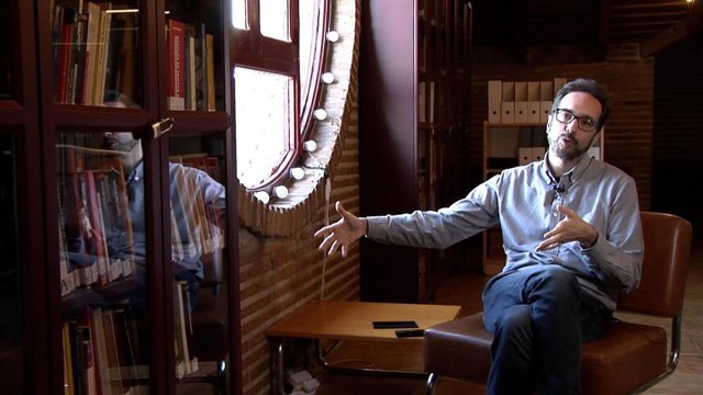 El director de Tadeo Jones Enrique Gato atiende en una entrevista con Europa Press.