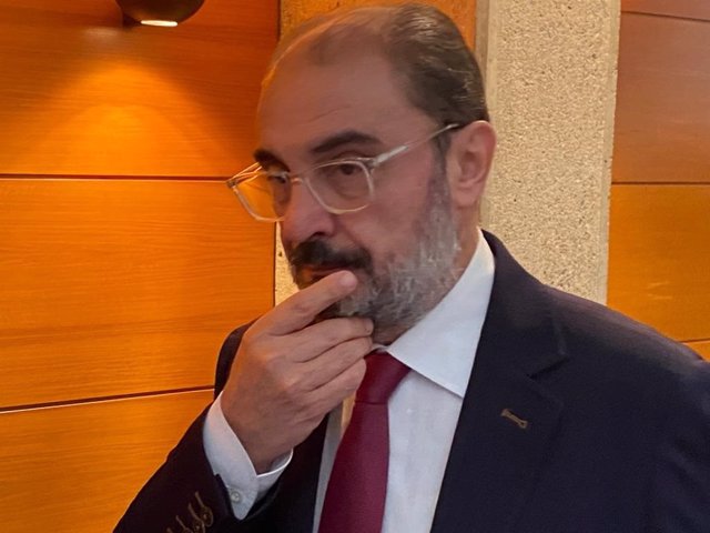 El presidente del Gobierno de Aragón. Javier Lambán
