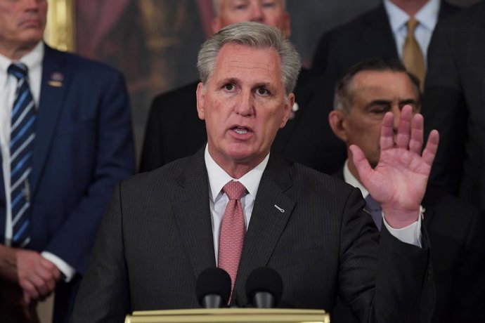 Archivo - El líder republicano en la Cámara de Representantes, Kevin McCarthy.