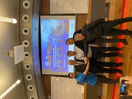 Representantes de la FAN con los patrocinadores y el secretario de Estado de Deportes, Justo Ruiz, en la presentación del Mundial de Melbourne.