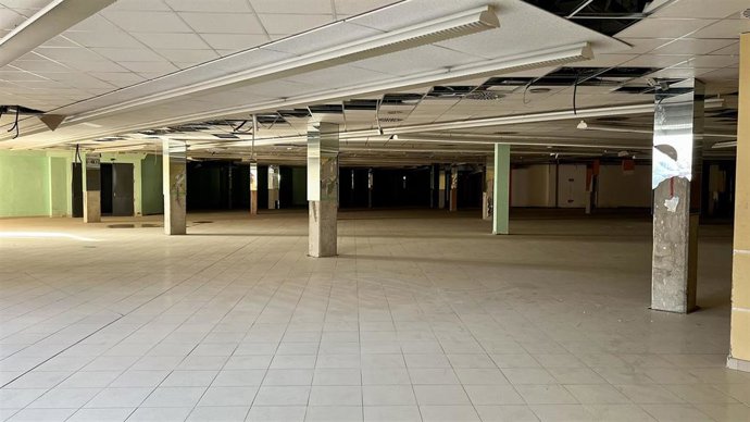 Aparcamiento subterráneo del centro comercial a expropiar en Gines