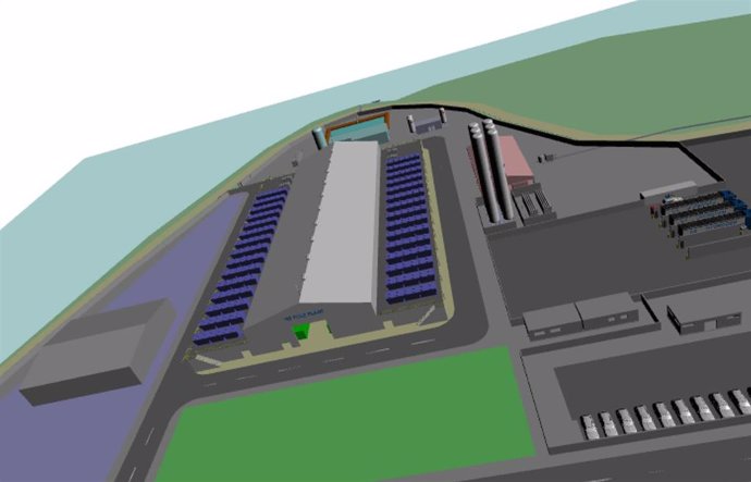 Archivo - Proyecto de la central de hidrógeno verde que pormueven Reganosa y EDP en As Pontes (A Coruña).