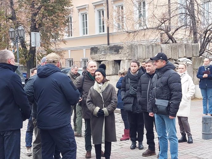 La ministra de Defensa, Margarita Robles, en visita oficial a Odesa (Ucrania)