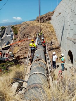 Reparación de una tubería de Balten en Tenerife