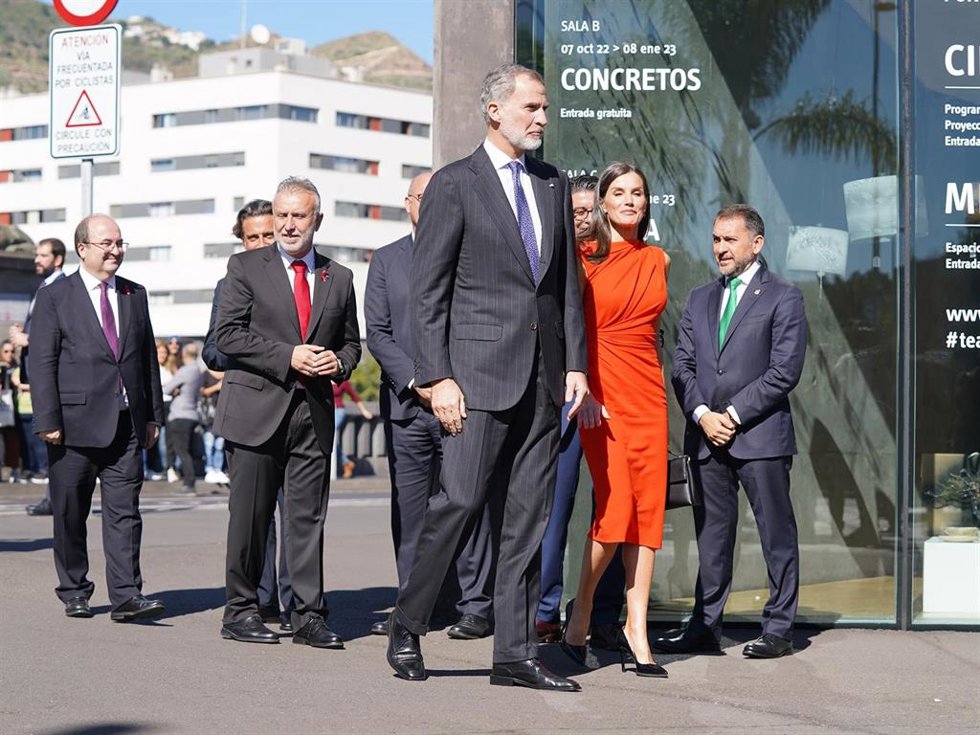 EL REY FELIPE VI Y LA REINA LETIZIA EN LA ENTREGA DE LAS MEDALLAS DE ORO AL MÉRITO EN LAS BELLAS ARTES, EN EL TEA TENERIFE ESPACIO DE LAS ARTES, EN SANTA CRUZ DE TENERIFE.