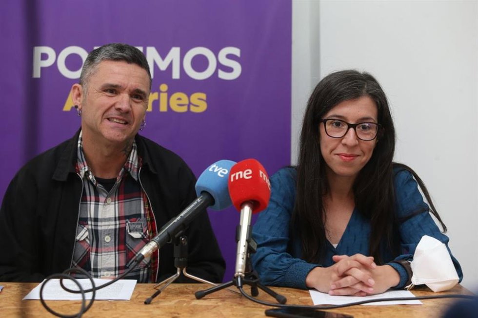 Rafael Palacios, a la izquierda