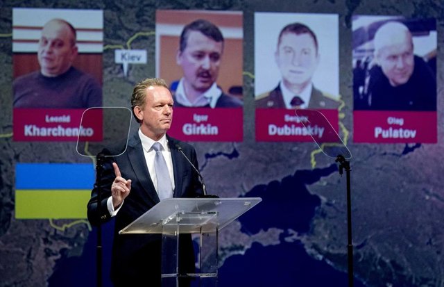 Archivo - Rueda de prensa de la presentación de las conclusiones de la investigación sobre la tragedia del vuelo MH17.