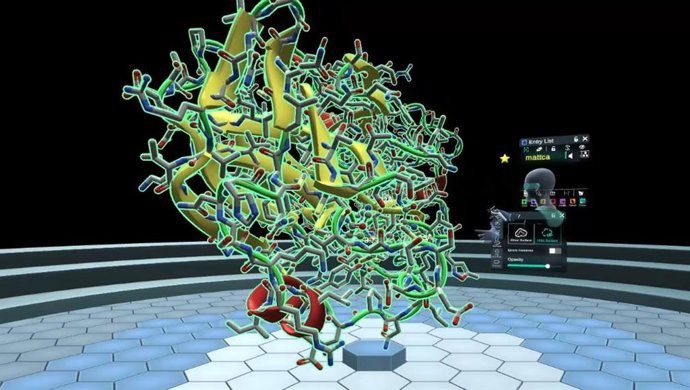 A virtual working environment: Exscalate platform is capable of evaluating more than three million molecules per second drawing on a chemical library of trillion molecules. (PRNewsfoto/Dompé farmaceutici S.p.A)