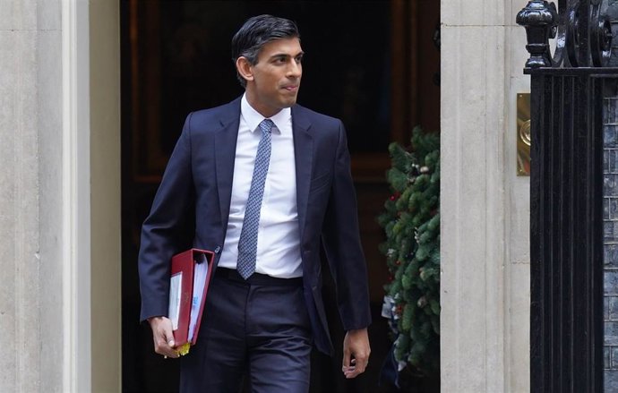 El primer ministro de Reino Unido,  Rishi Sunak, en Londres