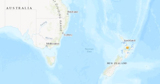 Terremoto de magnitud 5,4 en la escala abierta de Richter en Nueva Zelanda