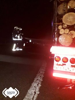 Quema un camión en Villaviciosa.