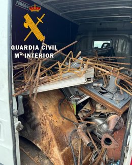 Material robado en las obras del AVE en Marcilla