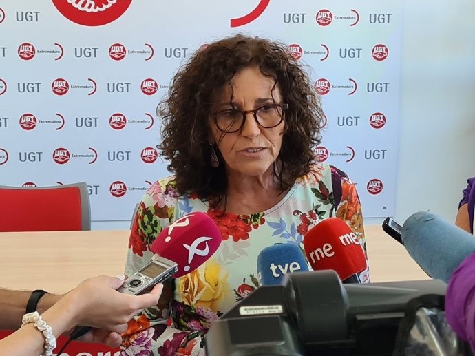 La secretaria general de UGT Extremadura, en una imagen de archivo.