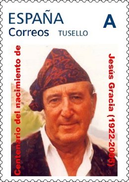 Correos emite un matasellos y un Tusello con motivo del centenario del jotero Jesús Gracia
