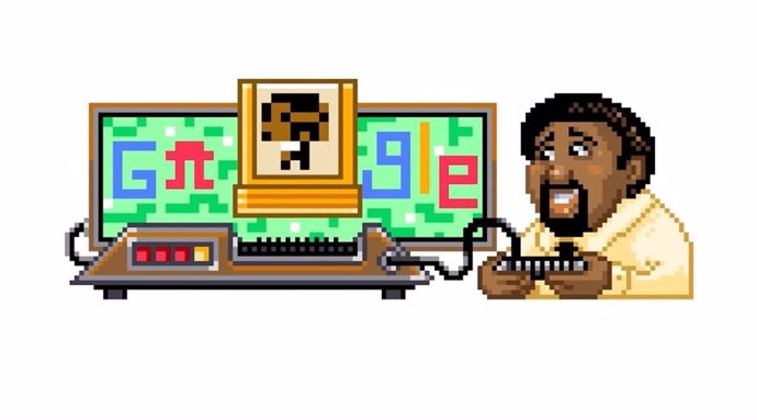 Doodle creado para homenajear a Jerry Lawson por el 82 aniversario de su nacimiento