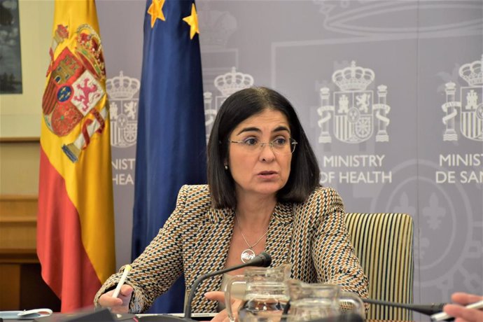 La ministra de Sanidad, Carolina Darias, preside el Consejo Interterritorial del Sistema Nacional de Salud (CISNS). En Madrid (España), a 2 de noviembre de 2022.