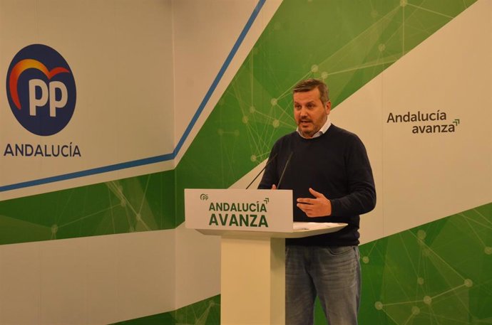 El vicesecretario de Organización del PP de Andalucía, Alejandro Romero, este viernes