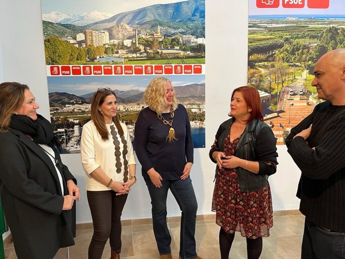 Comparecencia informativa en la sede del PSOE de Motril