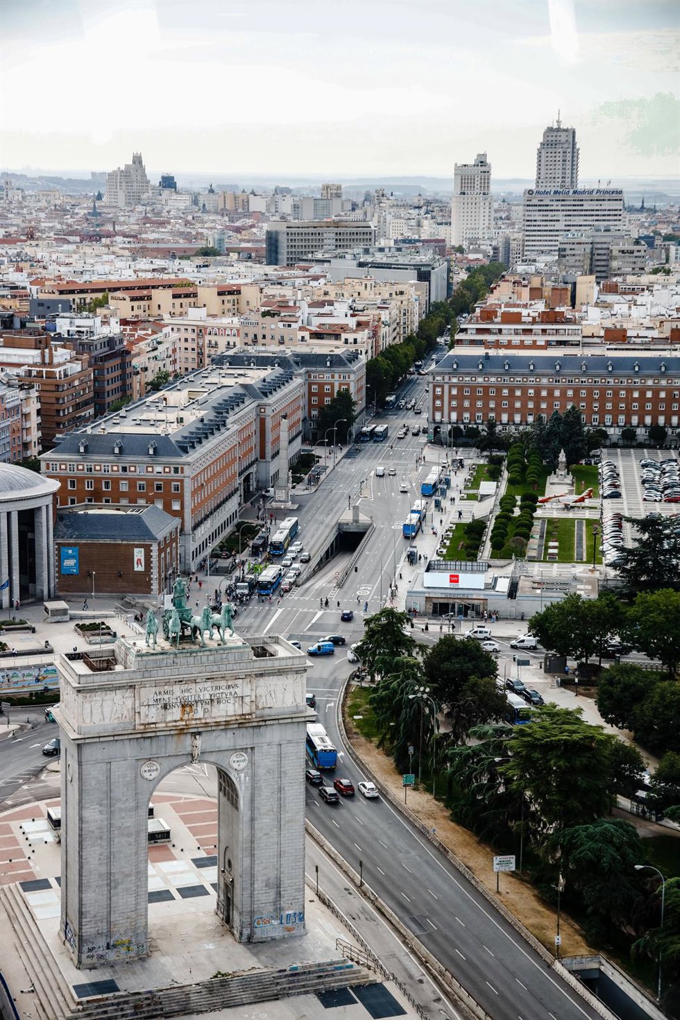 Archivo - Vista del Arco de la Victoria  