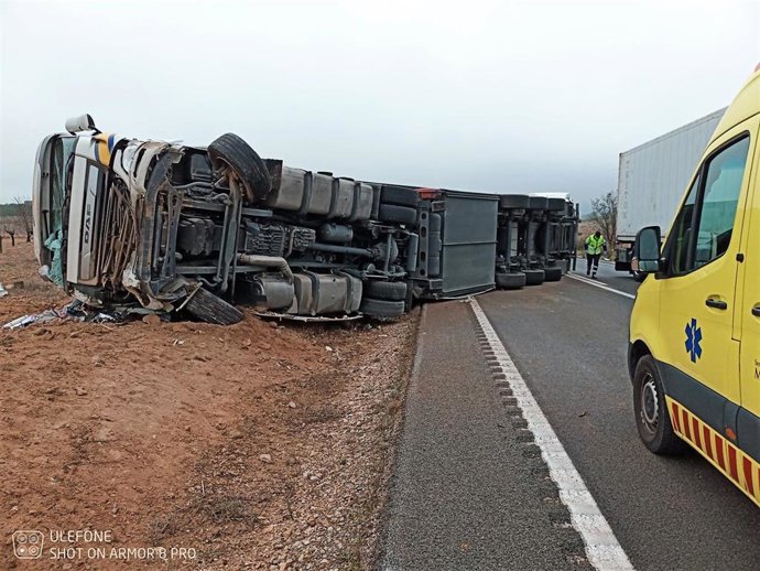 Imágenes del accidente facilitadas por el CEIS