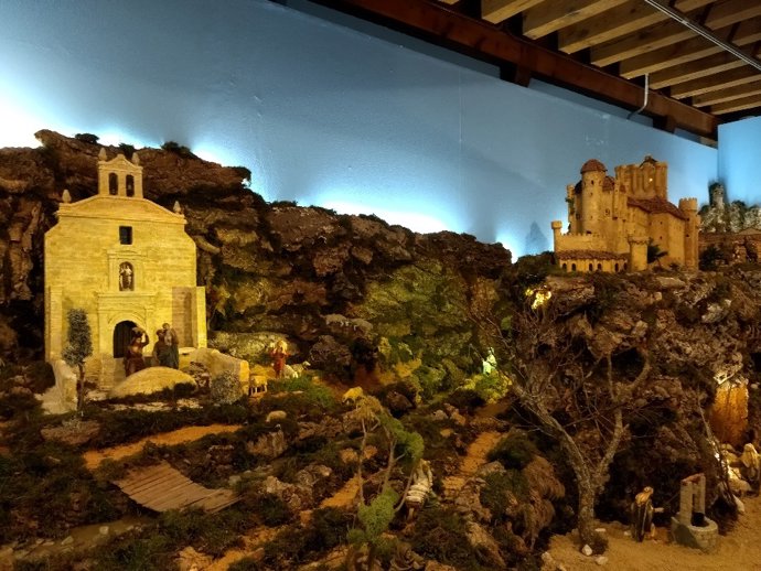 IMagen del Belén Monumental de la Fundación Torreón de Lozoya.