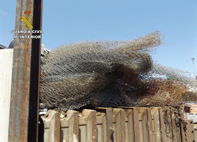 Imagen de material sustraído y recuperado por la Guardia Civil