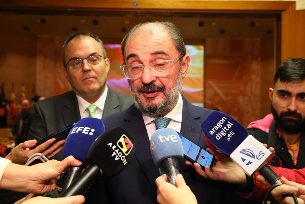El presidente del Gobierno de Aragón, Javier Lambán.