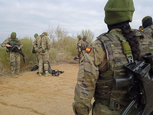 Ucranianos recibiendo formación militar en Toledo
