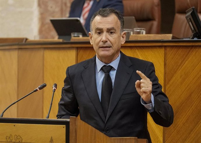 Archivo - El portavoz adjunto del Grupo Popular en el Parlamento andaluz Pablo Venzal.