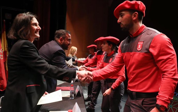 El vicepresidente Remírez, en la entrega de diplomas de finalización del curso