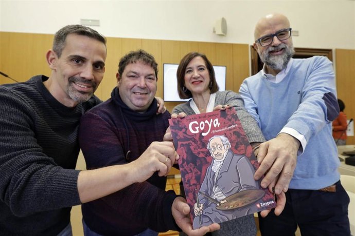 El Ayuntamiento publica el cómic "Goya. Al borde de la cordura", de un dibujante, un actor y un divulgador