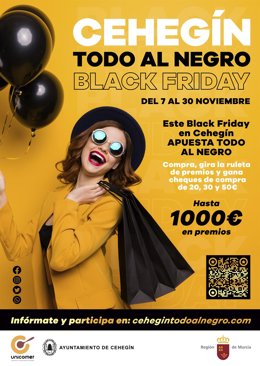 Cehegín lo apuesta "todo al negro" con la campaña de dinamización por el 'Black Friday'