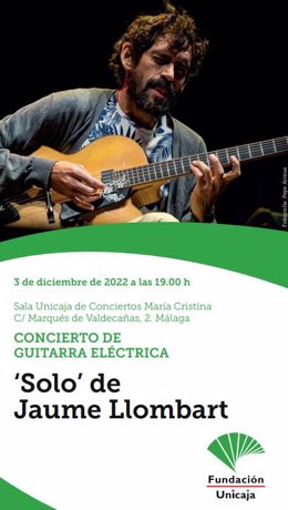 El artista Jaume Llombart presenta su álbum 'Solo' en la Sala Unicaja de Conciertos María Cristina