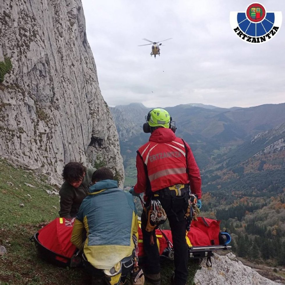 Rescate en el monte Mugarra