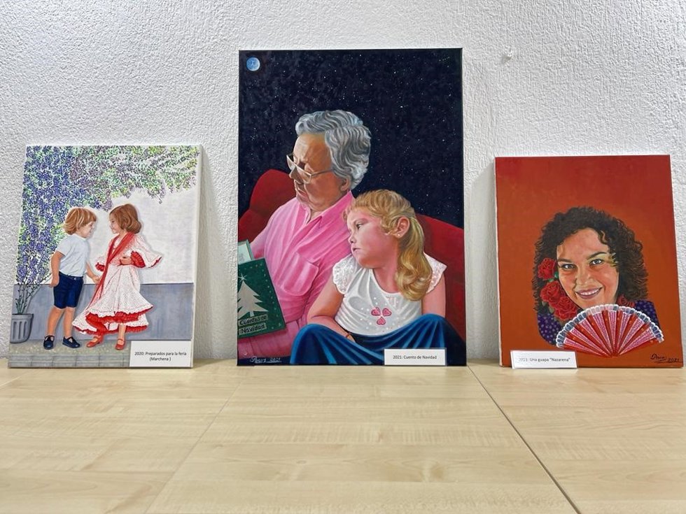 La oficina principal de Correos de Dos Hermanas acoge    Exposición de retratos de Paco Ribas en la oficina principal de Correos en Dos Hermanas.