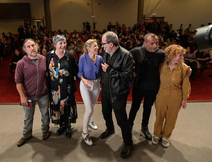 La vicepresidenta segunda del Gobierno, Yolanda Díaz, presenta el proyecto 'Sumar' en A Coruña