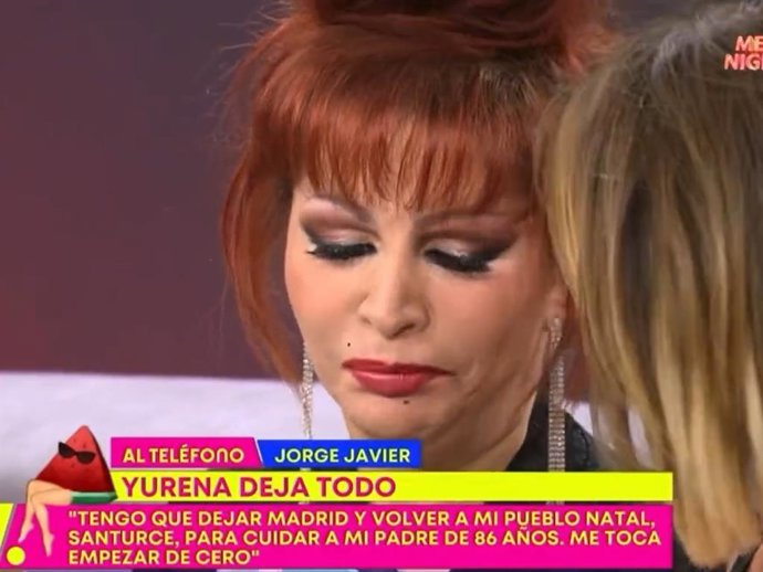 YURENA EN EL PLATÓ DE 'SÁLVAME DIARIO'