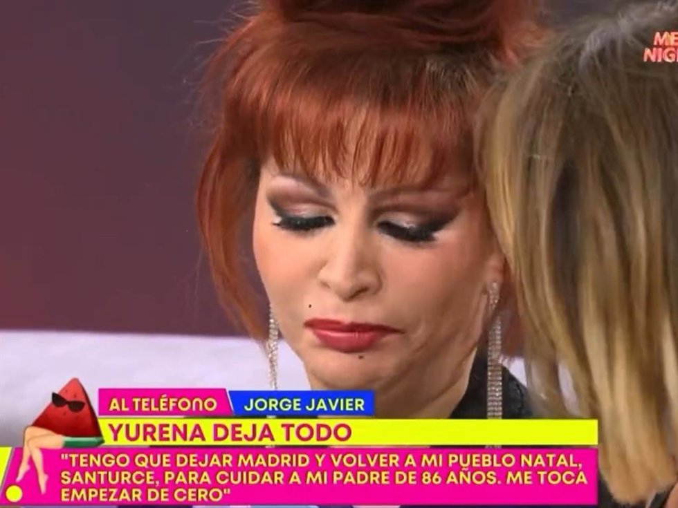 YURENA EN EL PLATÓ DE 'SÁLVAME DIARIO'