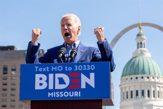 Archivo - Joe Biden durante una acto de campaña.
