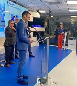 El oncólogo radioterápico Juan Antonio Encarnación, en un acto celebrado recientemente en Madrid, donde se reconoció la tarea que desempeña desde el hospital Virgen de la Arrixaca.