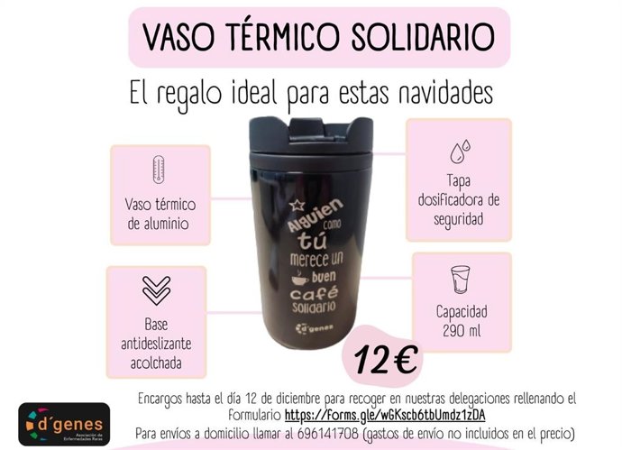 Vaso térmico solidario de D'Genes